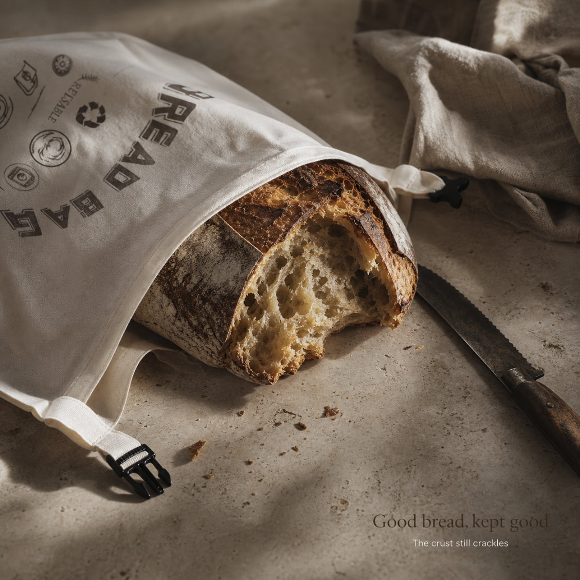 Puratri Bee Wax Bread Bag