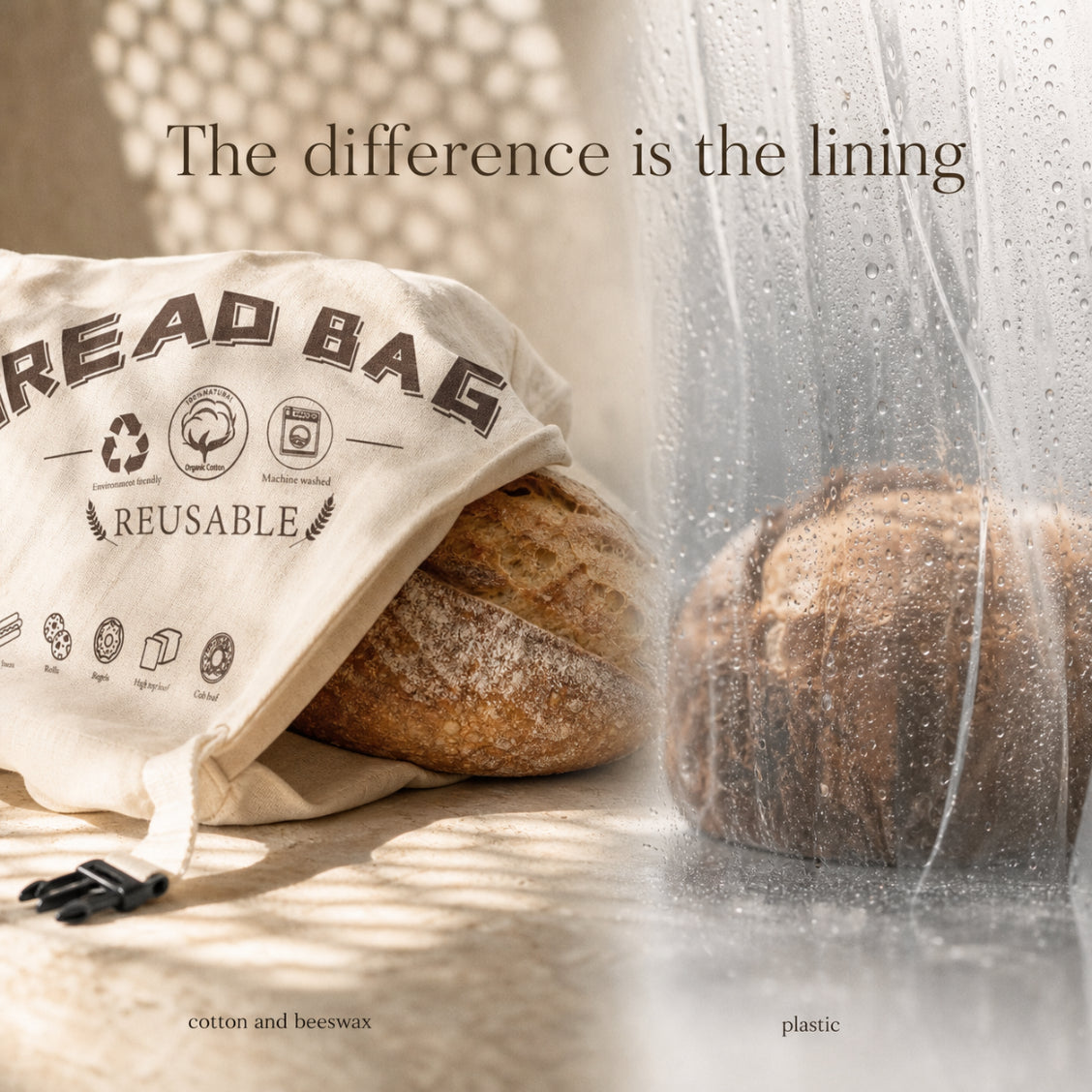 Puratri Bee Wax Bread Bag