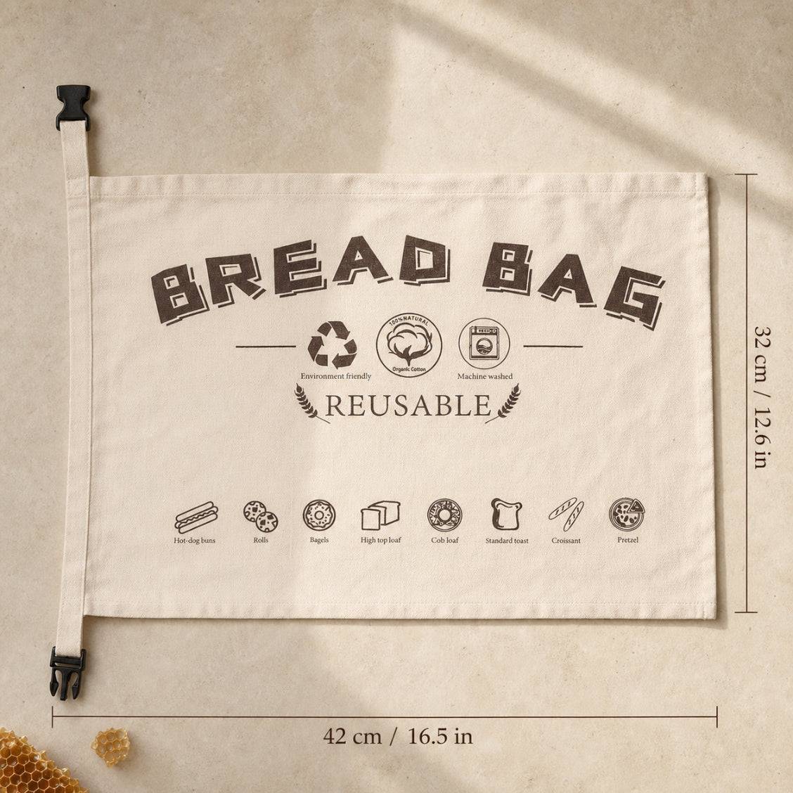 Puratri Bee Wax Bread Bag
