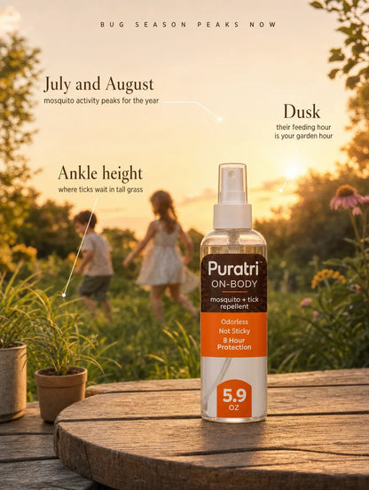 Puratri On-Body Tick & Mosquito Repellent Spray