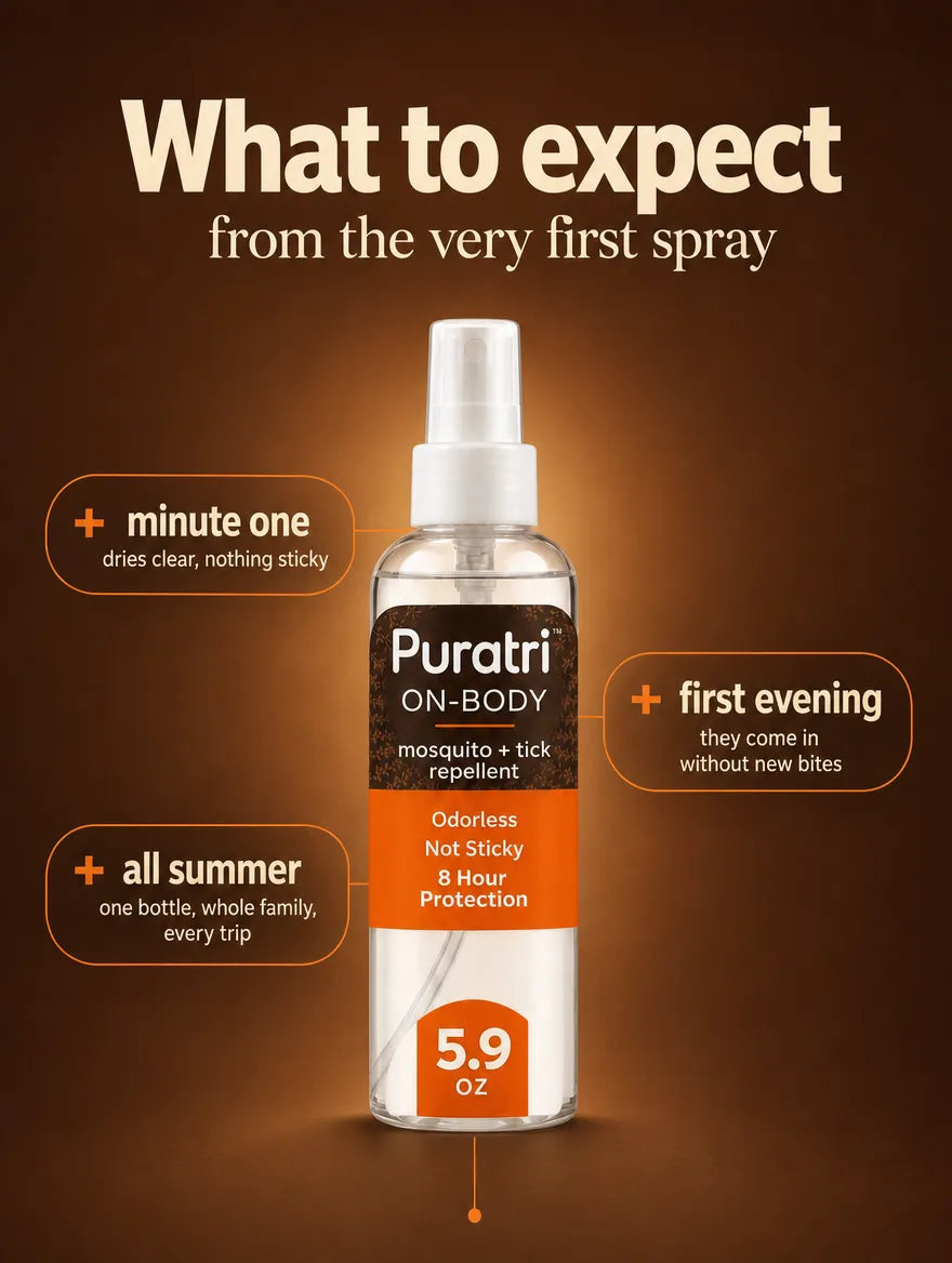 Puratri On-Body Tick & Mosquito Repellent Spray