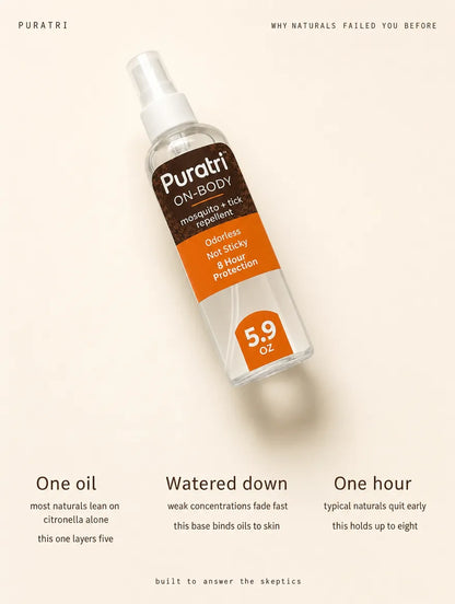 Puratri On-Body Tick & Mosquito Repellent Spray